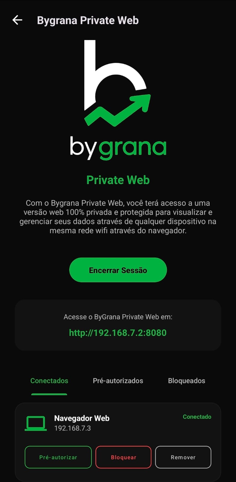 App Private Web